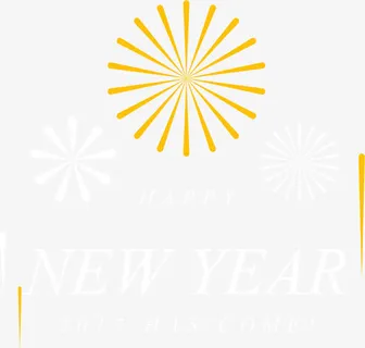 烟花背景新年卡