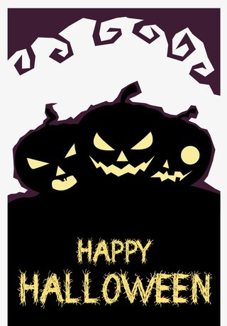 万圣节海报模板免抠