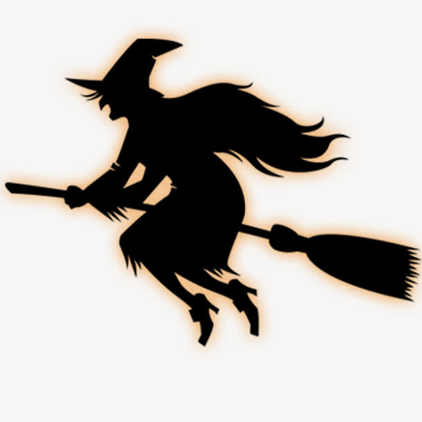 骑着扫把的女巫师免抠