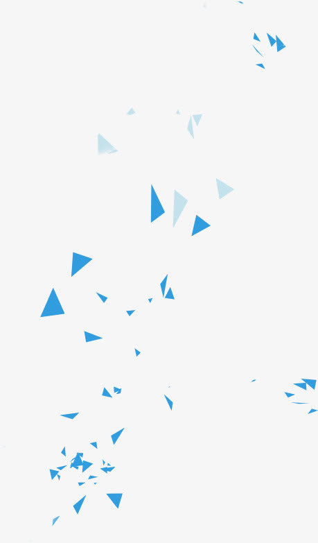 碎片三角形飘落装饰免抠