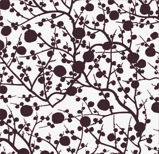 黑色花骨朵底纹免抠