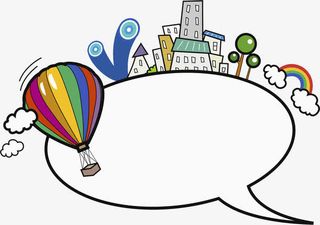 在对话框上的城市免抠