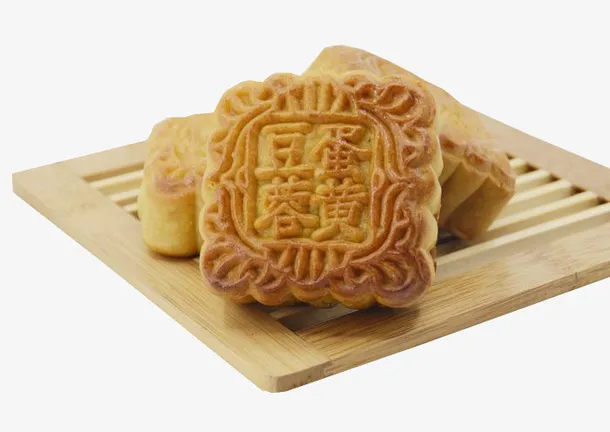 中秋月饼特写图免抠