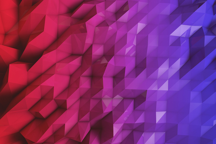 彩色渐变立体几何平面广告高清