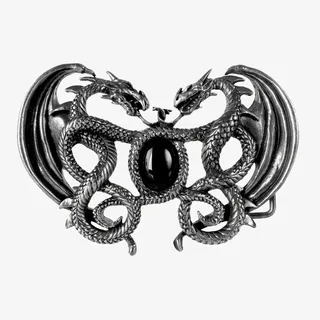 天龙黑水晶皮带扣免抠