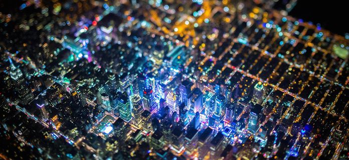 夜景城市海报背景高清