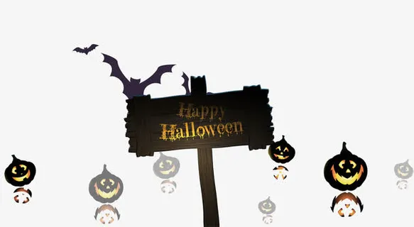 万圣节木牌免抠 万圣节木牌免抠