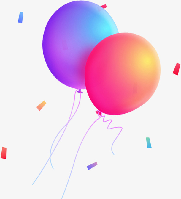 节日气氛气球免抠漂浮其他元素