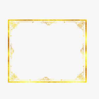 复古欧式潮流烫金相框免抠图免抠