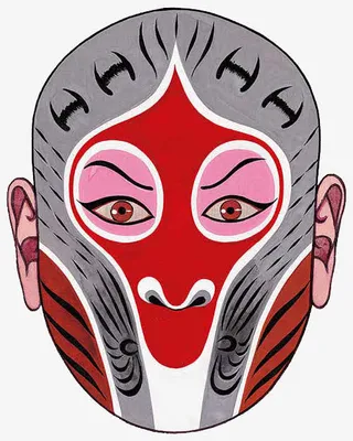 京剧美猴王脸谱免抠
