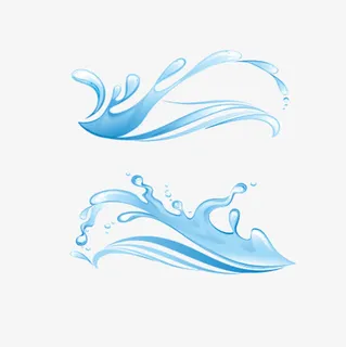 喷洒的手绘两束免抠