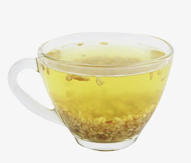 一杯黄苦荞茶免抠