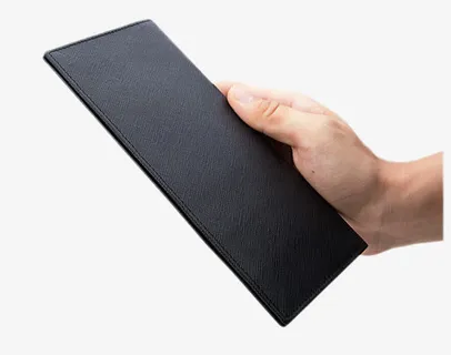 稻草人男长款真皮超薄钱包免抠