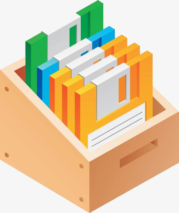 一堆文件夹免抠