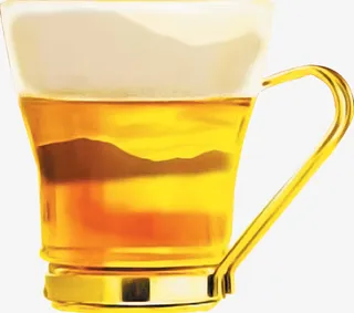 泡沫啤酒七夕情人节免抠