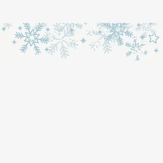 白色雪花装饰装饰免抠