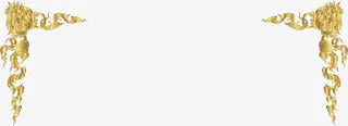 金色树藤框架免抠