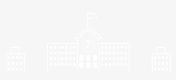卡通学校白色校园免抠