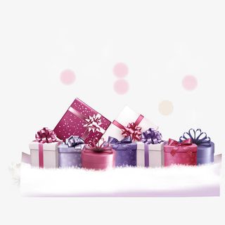 闪亮圣诞礼包矢量素材免抠