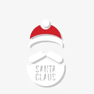 圣诞老人大胡子免抠