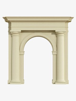 白色罗马门柱建筑免抠