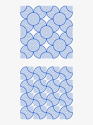 日式无缝底纹蓝色免抠