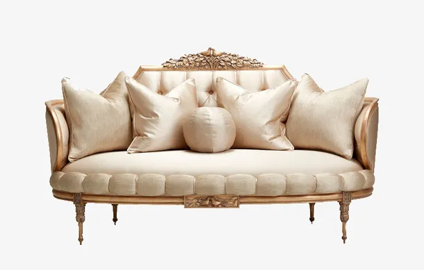 白色沙发套装PNG免抠