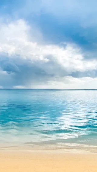 清凉海滩风景H5背景高清