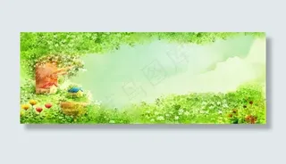 绿色淘宝背景图片