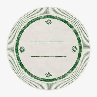 欧式复古经典绿纹理边框免抠