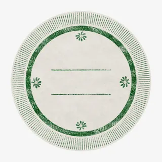 欧式复古经典绿纹理边框免抠