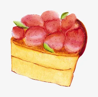 草莓蛋糕免抠