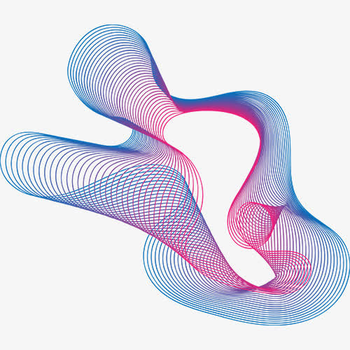 炫彩科技装饰动感线条装饰图免抠