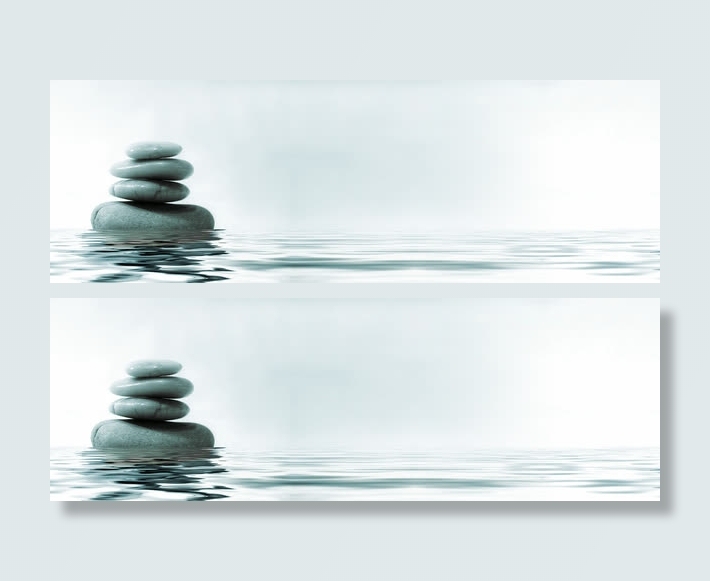 石头意境大海图案免抠