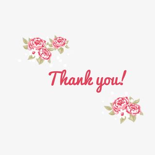 粉色花卉贺卡模板免抠