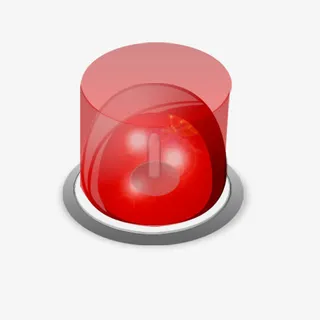 卡通警报灯免抠