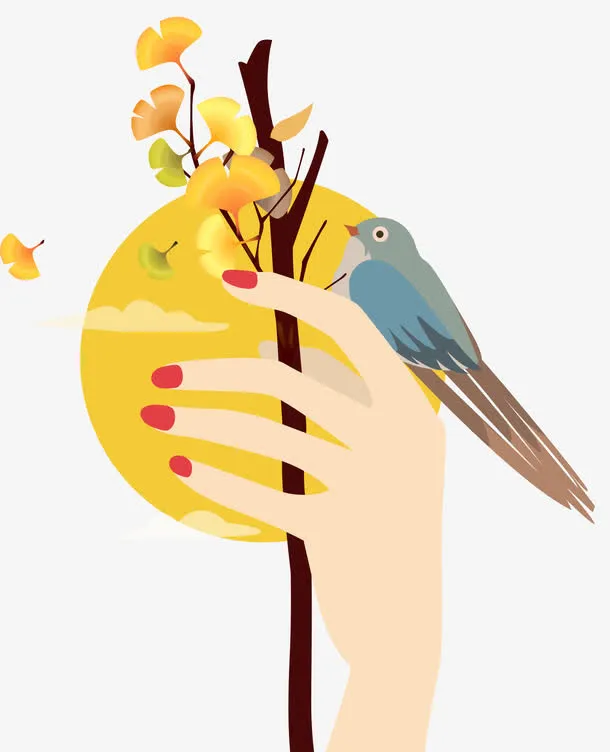 卡通手绘秋天装饰免抠