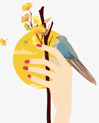 卡通手绘秋天装饰免抠