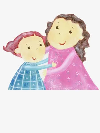 相拥的母女免抠