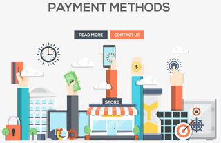 付帐方式矢量素材免抠