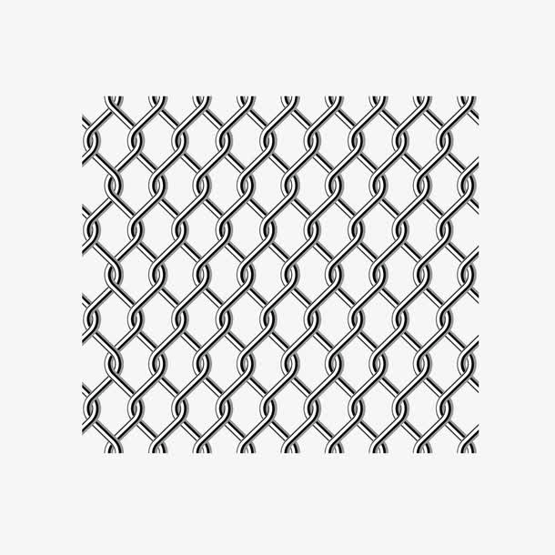 网状铁丝线条免抠