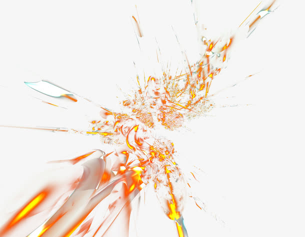 抽象背景科技图案 发光炫彩素材免抠