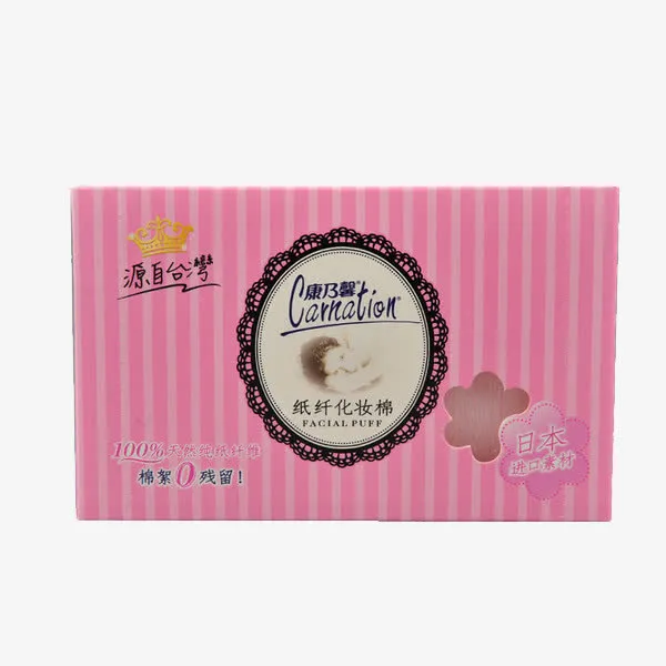 康乃馨纸纤化妆棉60片免抠