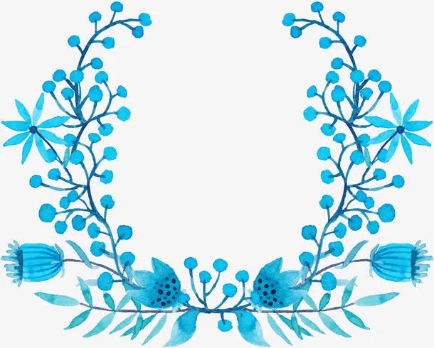 手绘花免抠