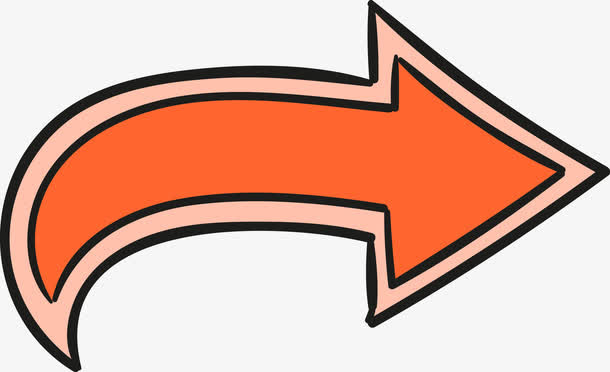 红色矢量创意箭头图免抠