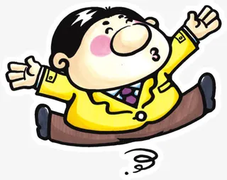 手绘卡通人物矢量免抠