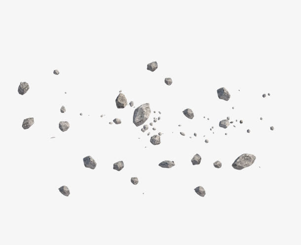 漂浮小碎石免抠