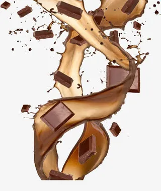 巧克力合成的DNA图案免抠