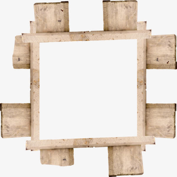 木制边框免抠