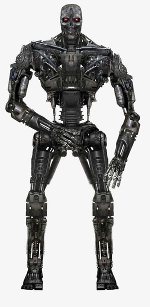 有质感的黑色机器人元素免抠